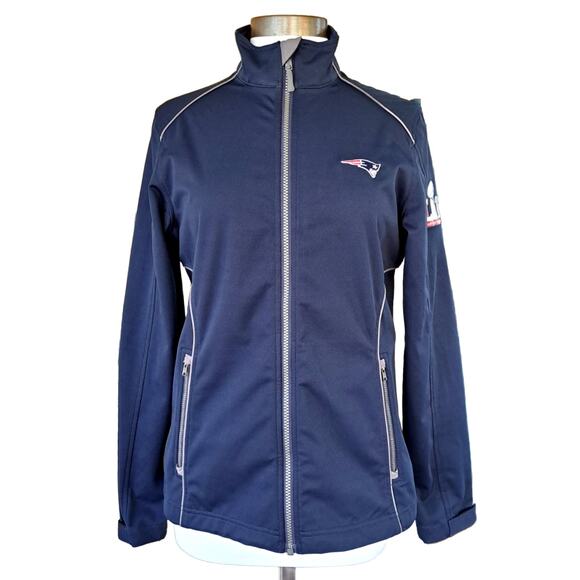 Cutter & Buck New England Patriots Women's Small Softshell Jacket Superbowl NFL - Picture 1 of 9